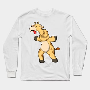 Giraffe with Knot in Neck Long Sleeve T-Shirt